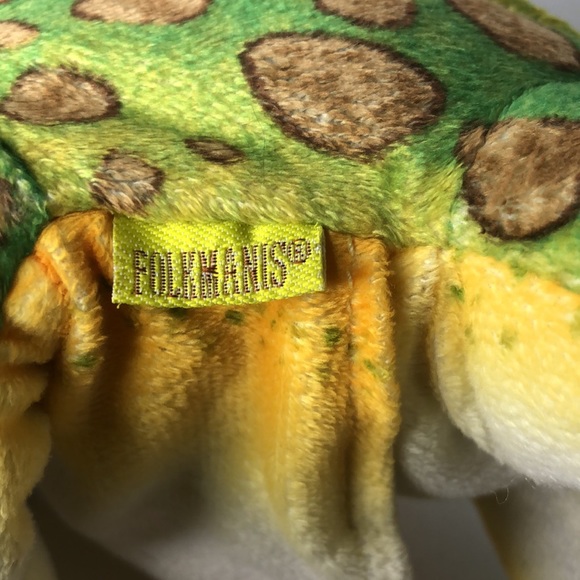 Folkmanis Realistic Leopard Frog Puppet Plush Stuffed Animal Hand Puppet - Picture 6 of 8